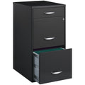 Charcoal Metal 3 Drawer Vertical Filing Cabinet B34912