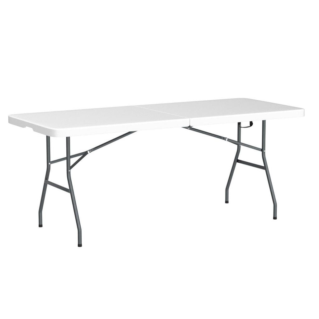6ft White Folding Table Y1002