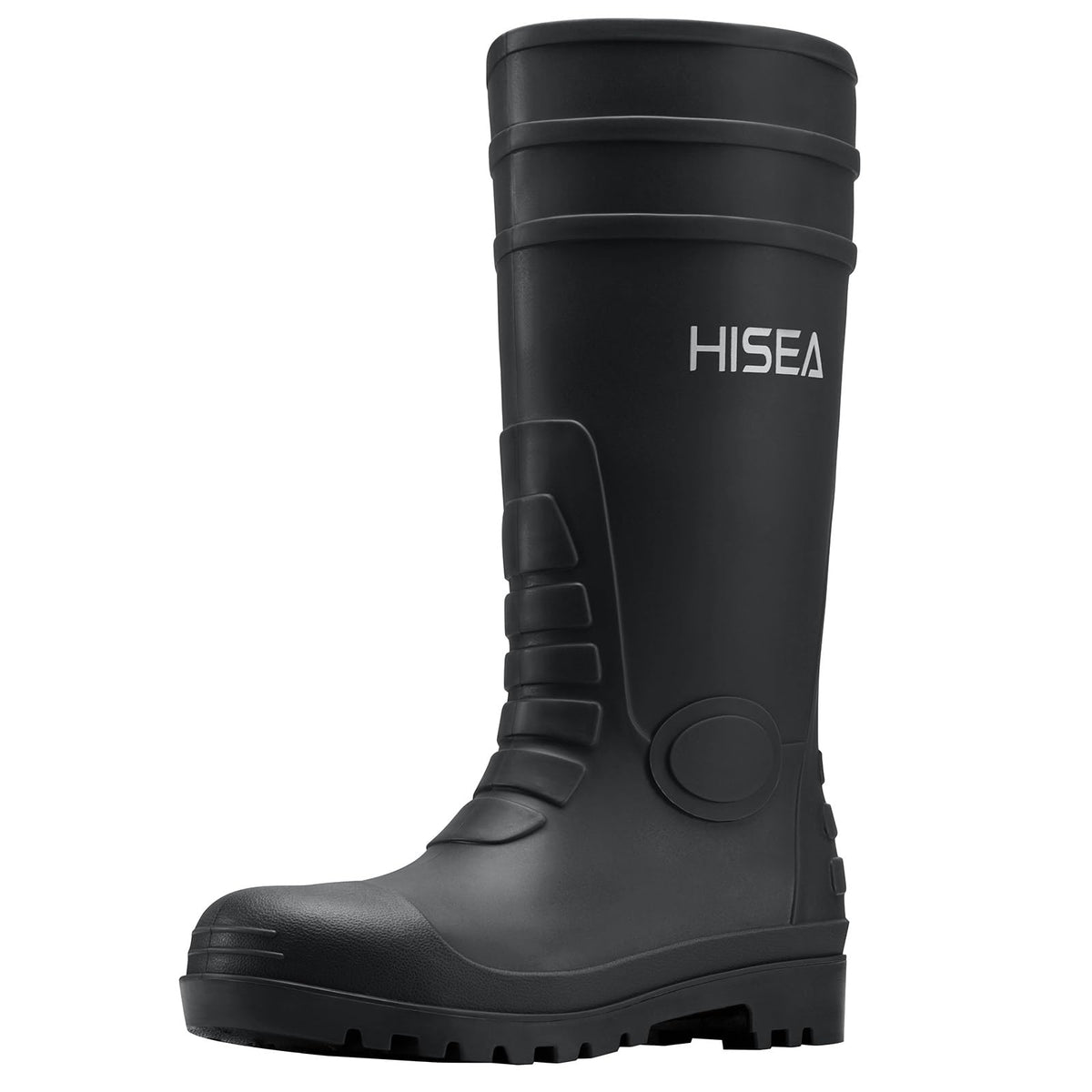 Men's Steel-Toe Waterproof Rubber Rain Boots G1387
