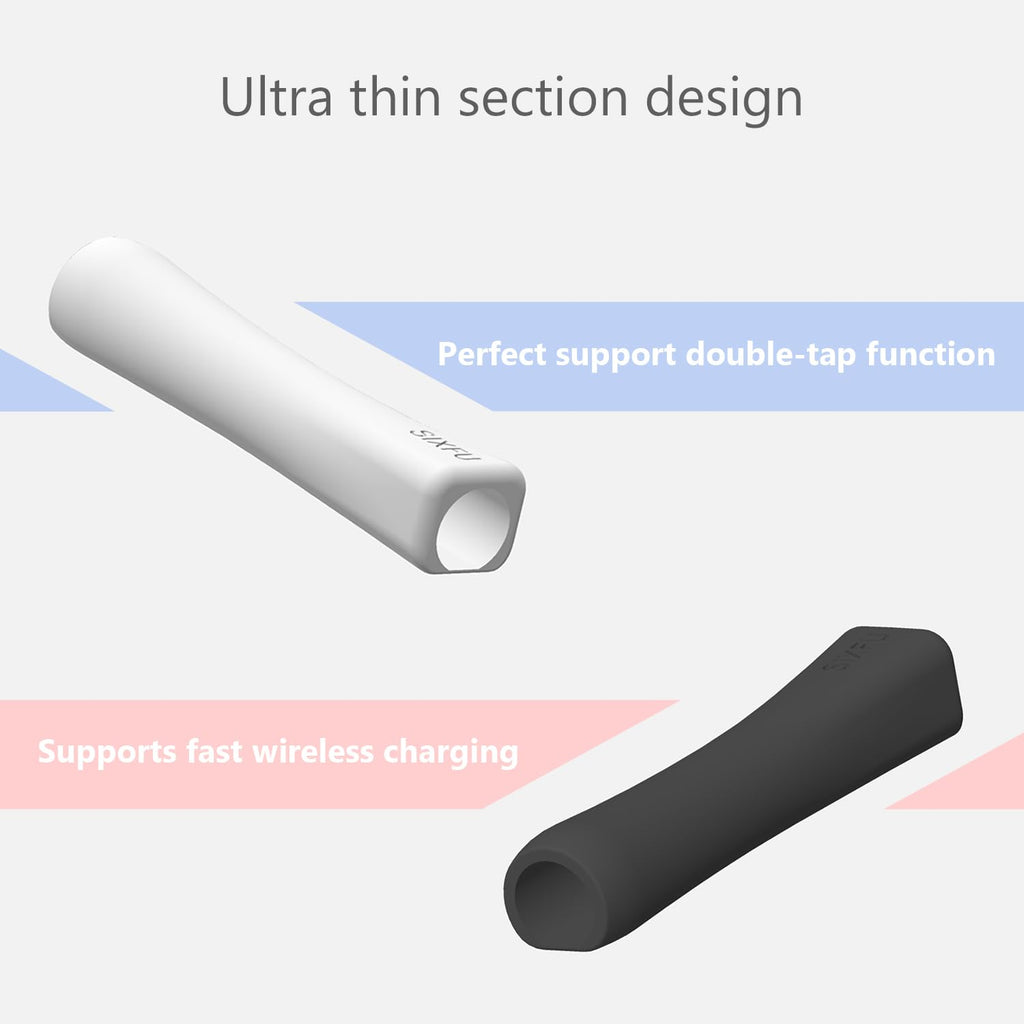 Black White 2 PCS Stylus Pen Grip I850