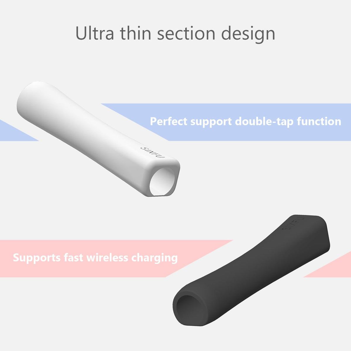 Black White 2 PCS Stylus Pen Grip I850