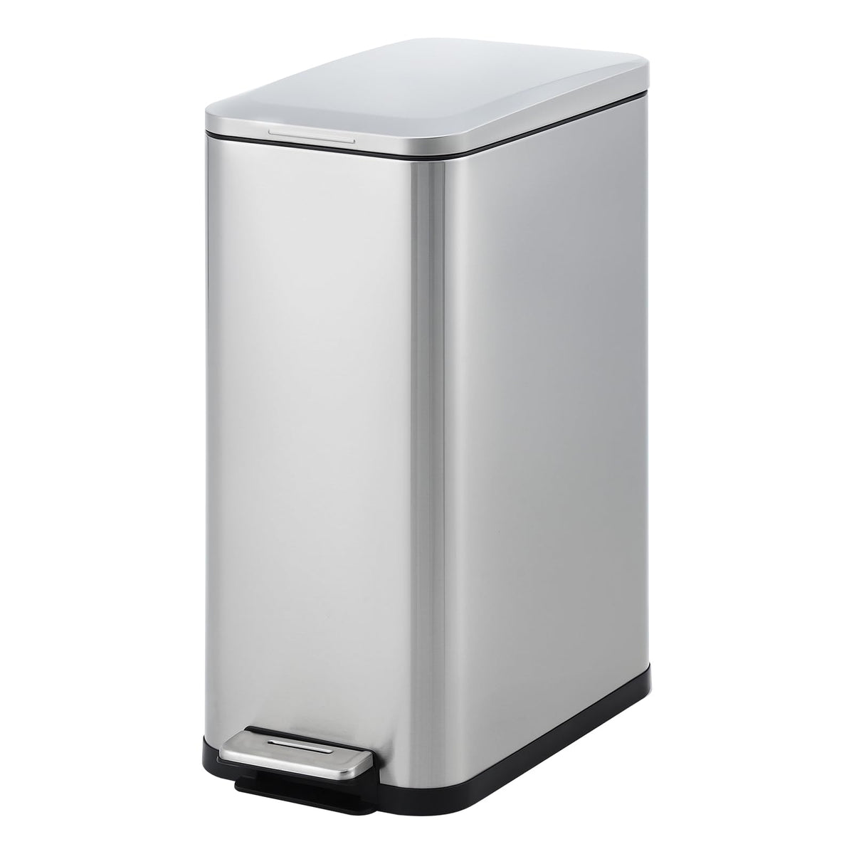 50L Slim Stainless Steel Step Trash Can with Soft-Close Lid K952975
