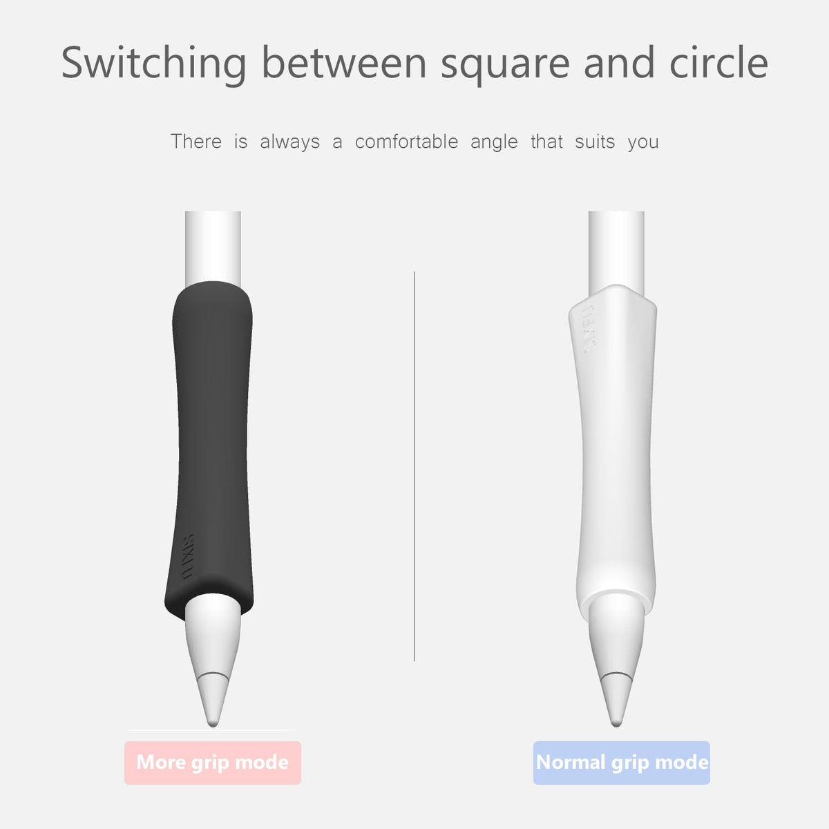 Black White 2 PCS Stylus Pen Grip I850
