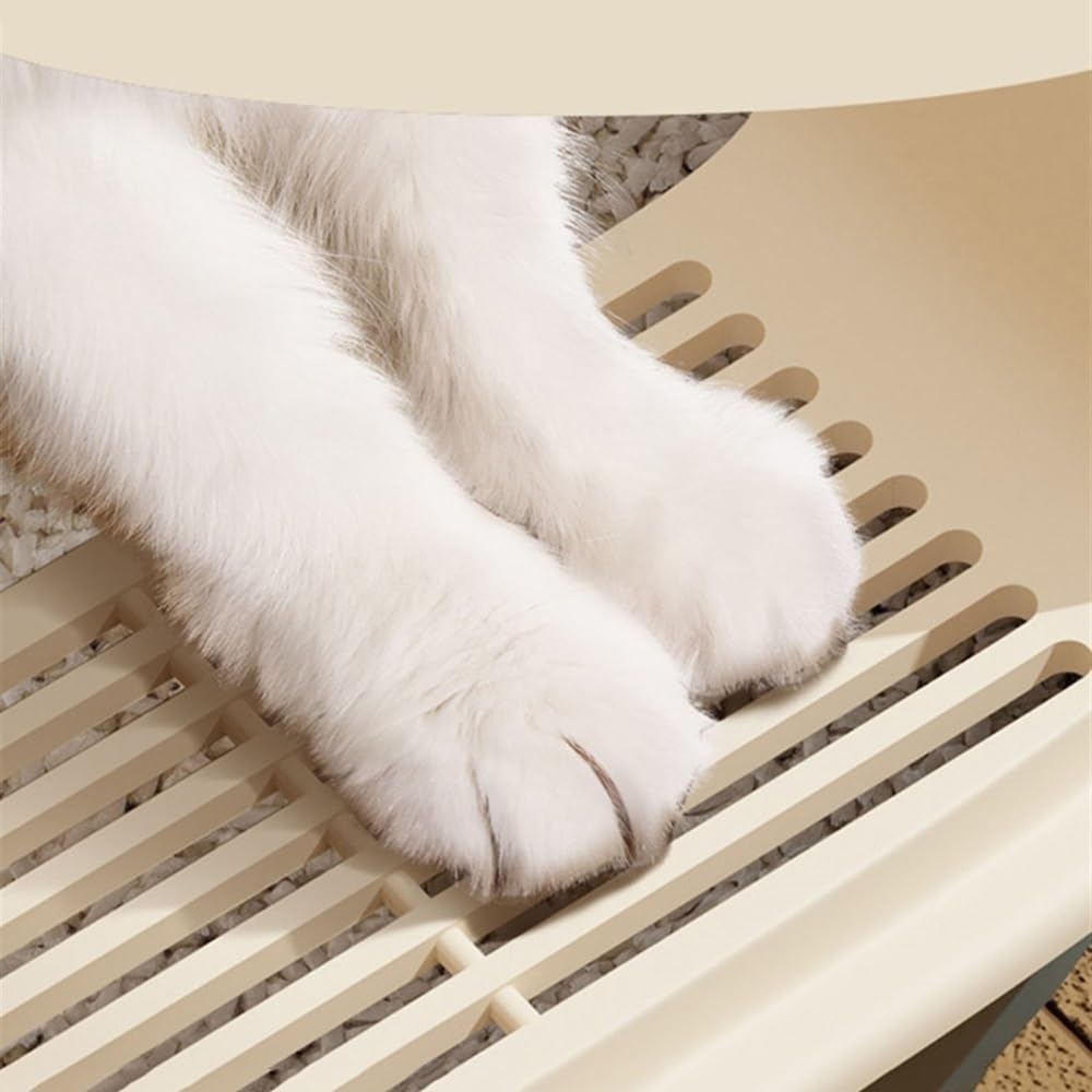 Semi-Open Cat Litter Box with High Sides C374139