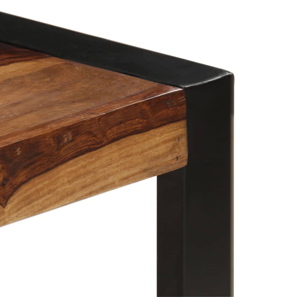 Rustic Wooden Coffee Table with Metal Frame D887