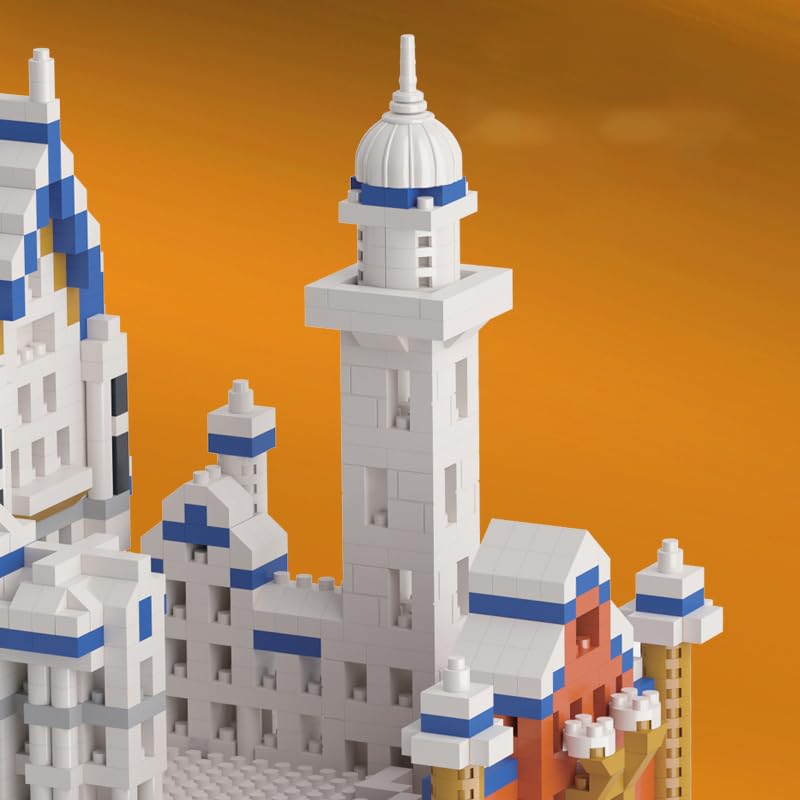 2801Pcs Swan Castle Architecture Micro Building Bricks Model Kit W805741