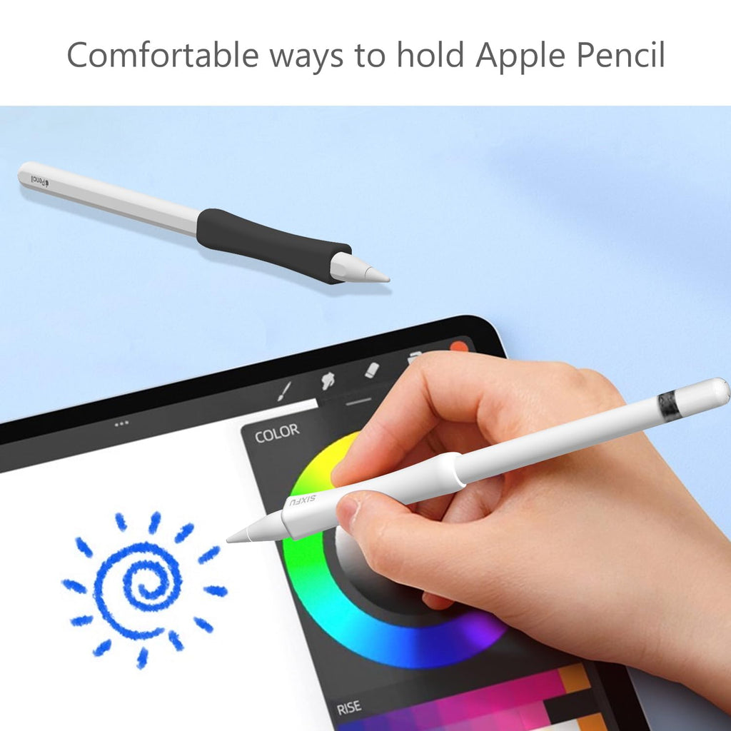 Black White 2 PCS Stylus Pen Grip I850
