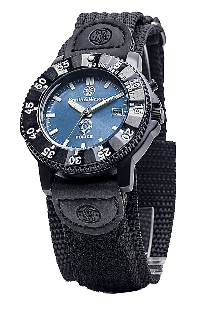 Blue Face 3ATM Water Resistant Quartz 40mm Tactical Watch U1069