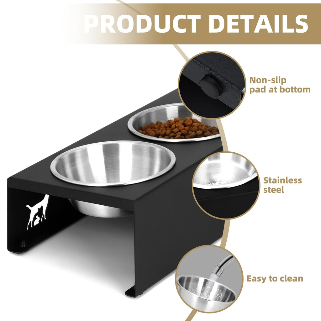 15° Tilted Stainless Steel Cat Bowls 3 Pack A614609