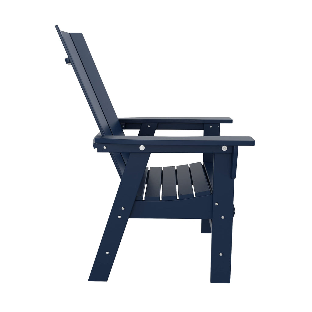 HDPE Adirondack Dining Chair Navy Blue L782801