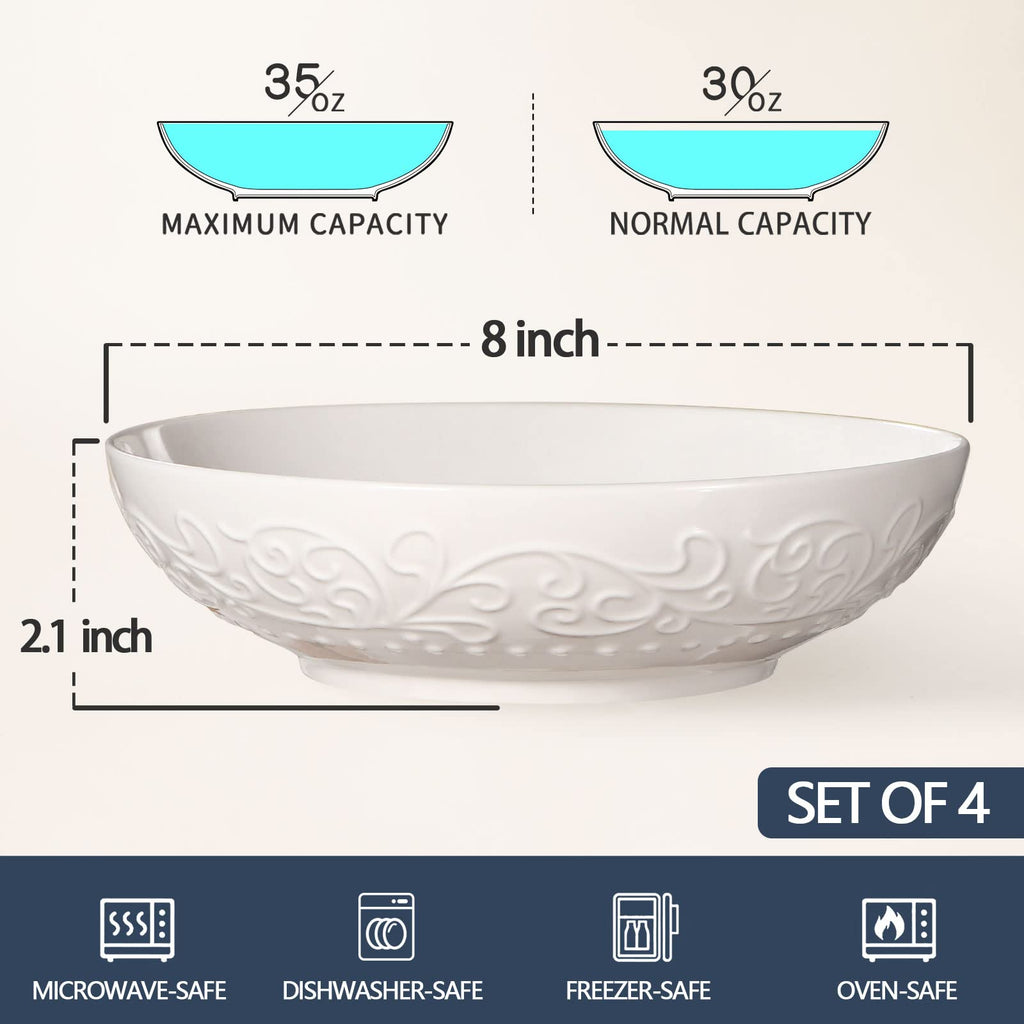 42oz Ceramic Ramen Bowl Set of 4 C22689