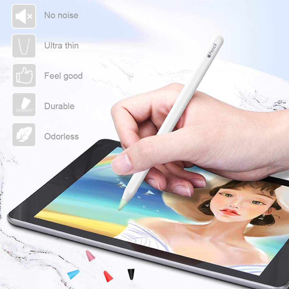 Silicone Pencil Tips Cover 60 PCS 10 Colors J960892