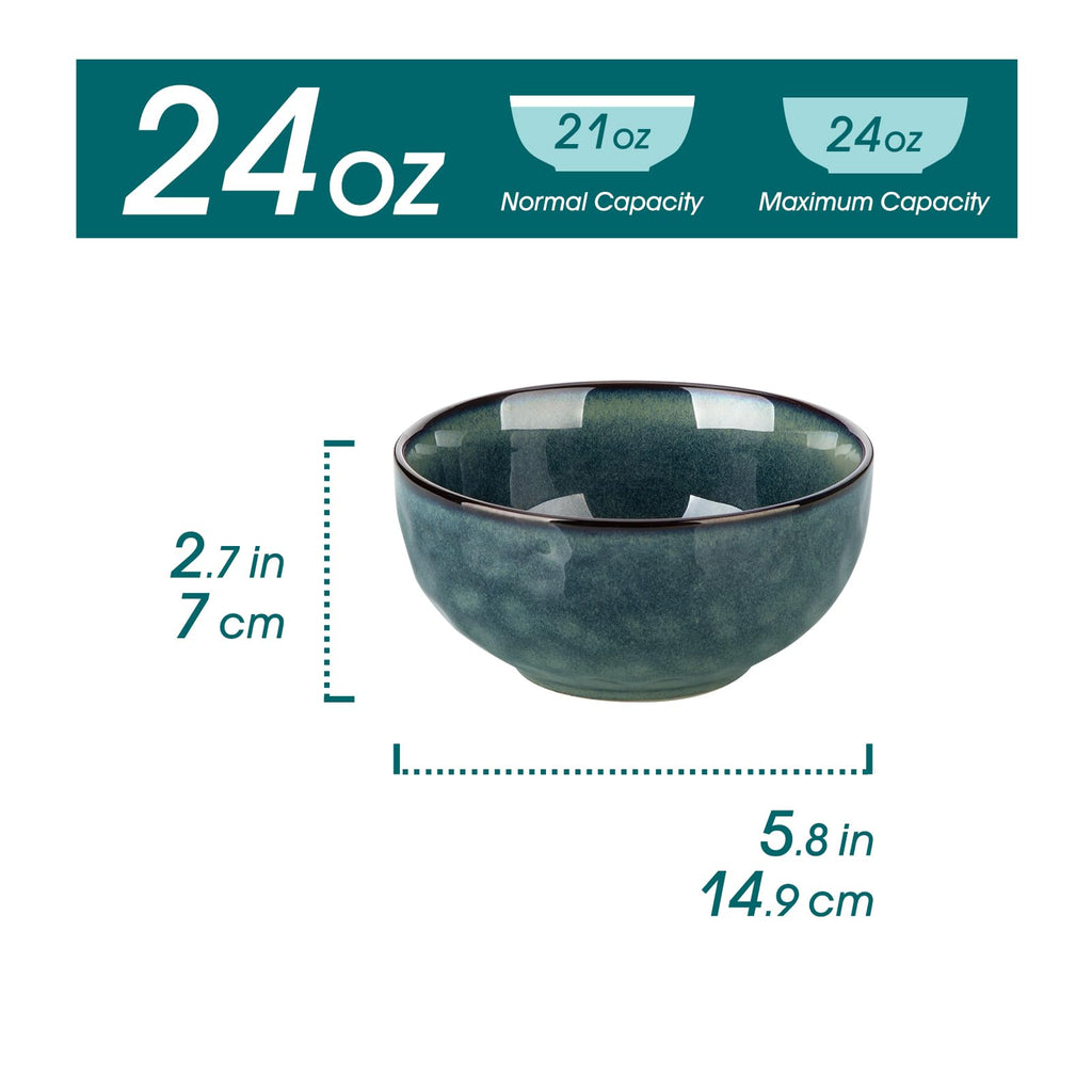 Ceramic Green Bowls Set of 4 Q30991