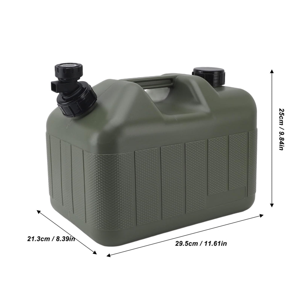 10L Green Camping Water Container with Faucet A42586