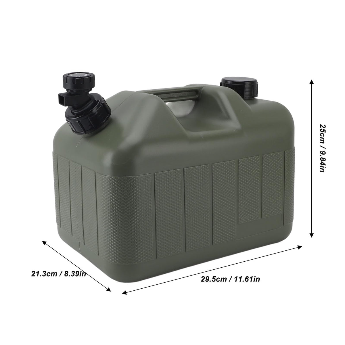 10L Green Camping Water Container with Faucet A42586
