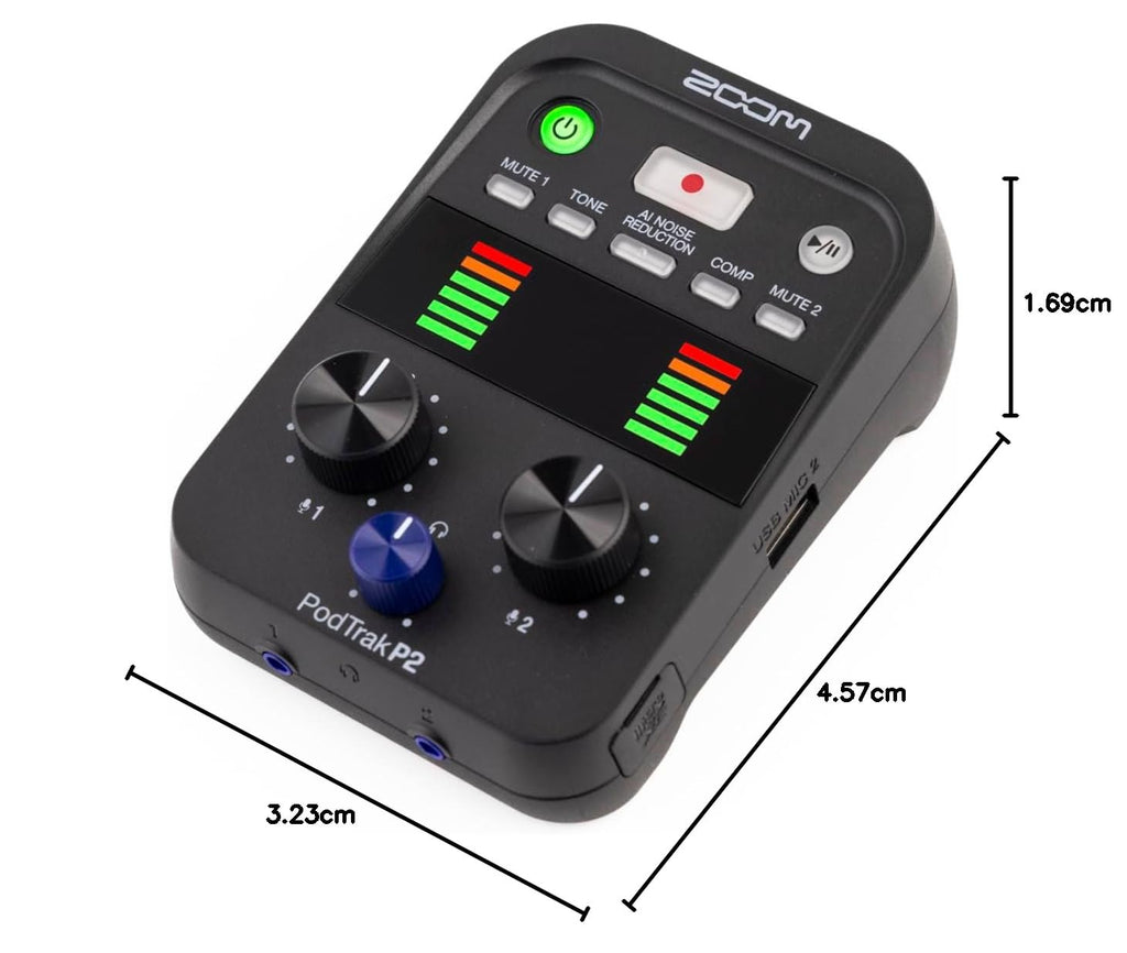 Podcast Recorder with 2 USB Mic Inputs L887430