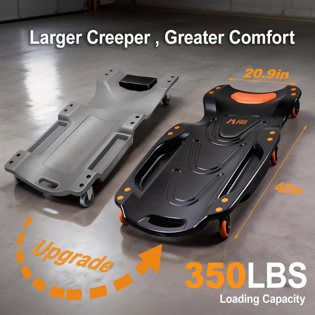 42" 350 LBS Mechanic Creeper with 6 Wheels H4197