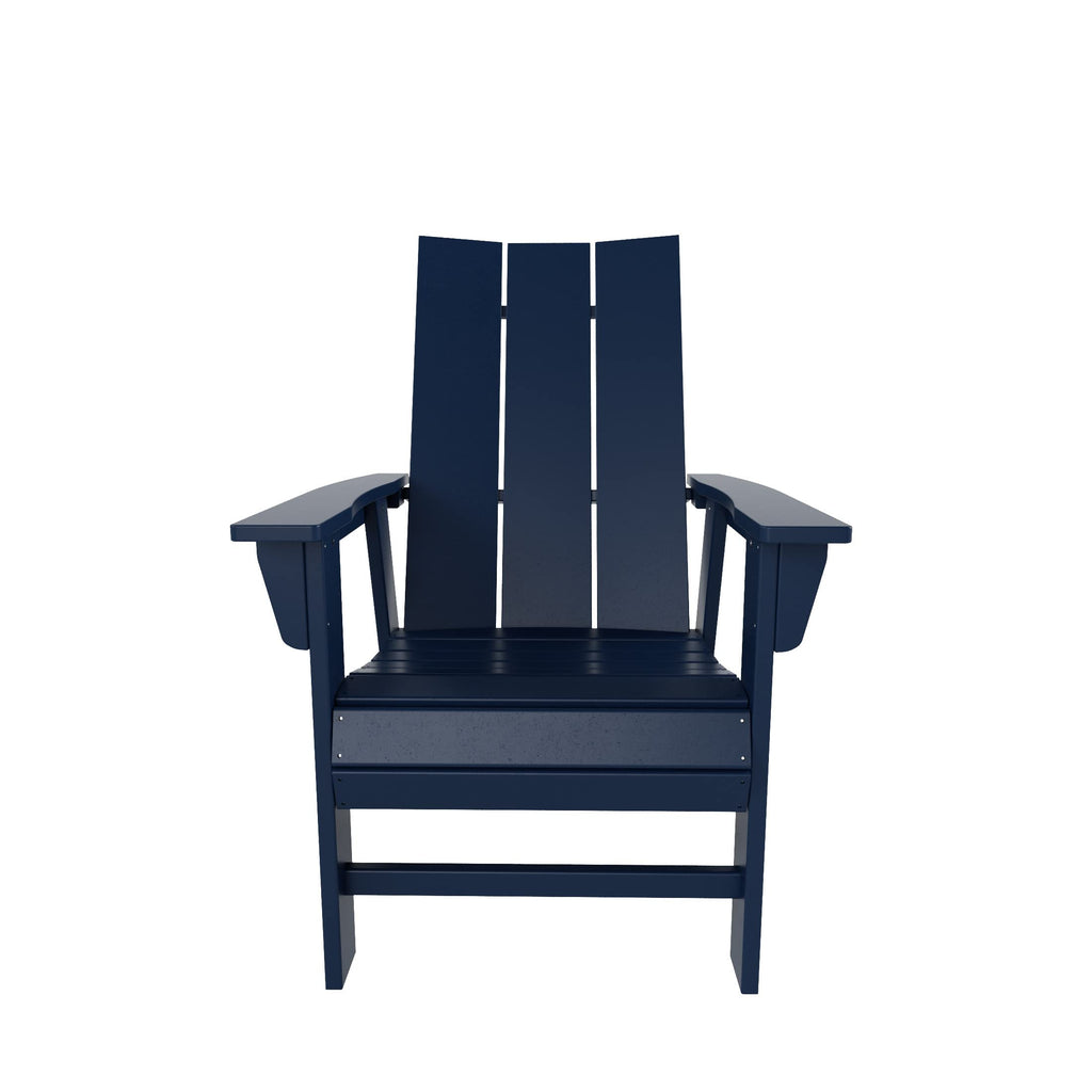 HDPE Adirondack Dining Chair Navy Blue L782801