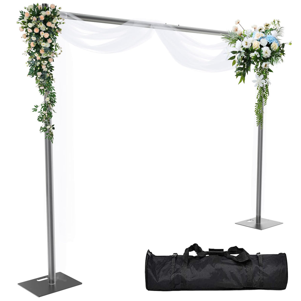 8ftx10ft Adjustable Heavy Duty Black Pipe and Drape Backdrop Stand U550250