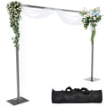 8ftx10ft Adjustable Heavy Duty Black Pipe and Drape Backdrop Stand U550250