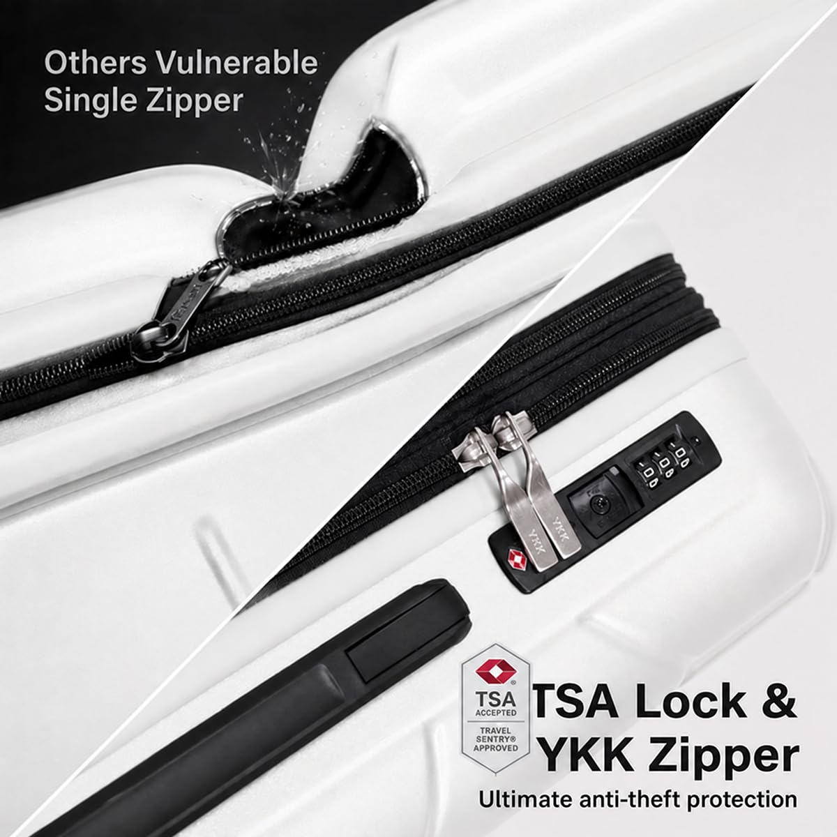 20 Inch Hardshell Expandable Carry On Luggage with TSA Lock Z262