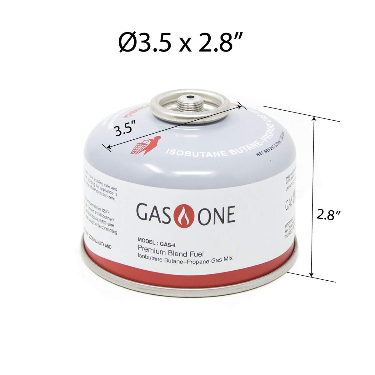 Camping Fuel Isobutane Canister 100gram 6 Pack F329