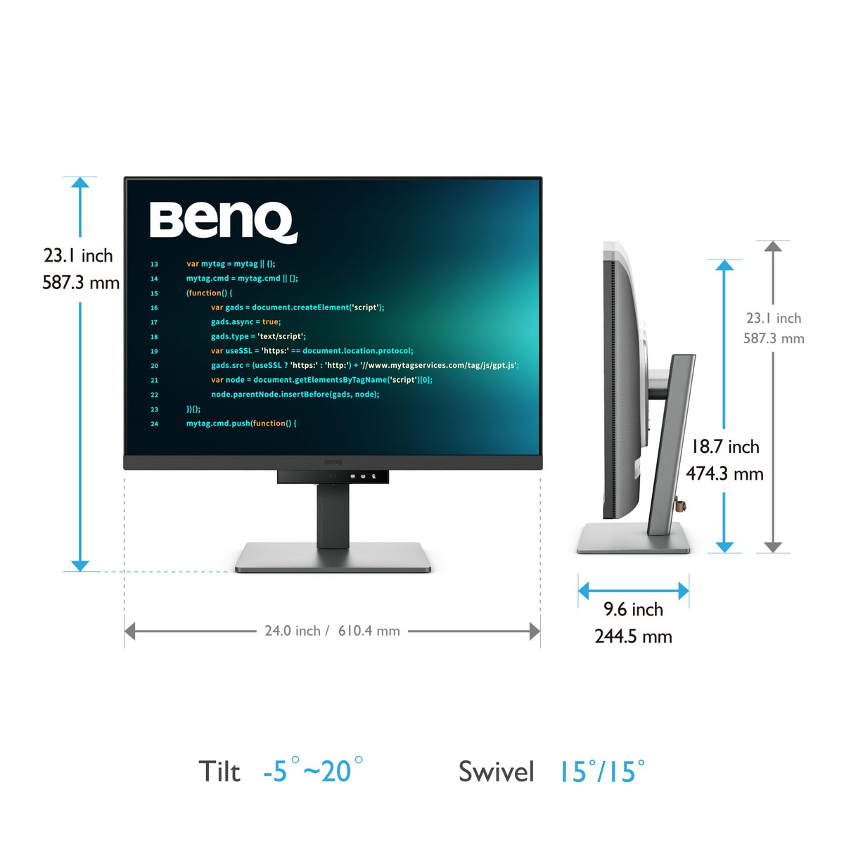28.2” 4K Programming Monitor with USB-C R5550