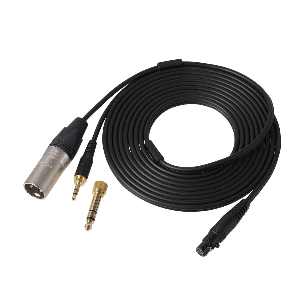 Black Broadcast Stereo Headset with Boom Microphone X947135