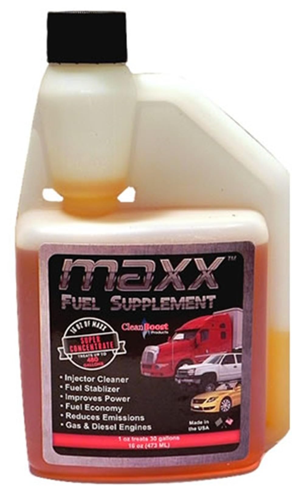 16oz Fuel Treatment for Gas & Diesel Fuel F5686