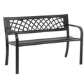 Black Outdoor Garden Bench H461444