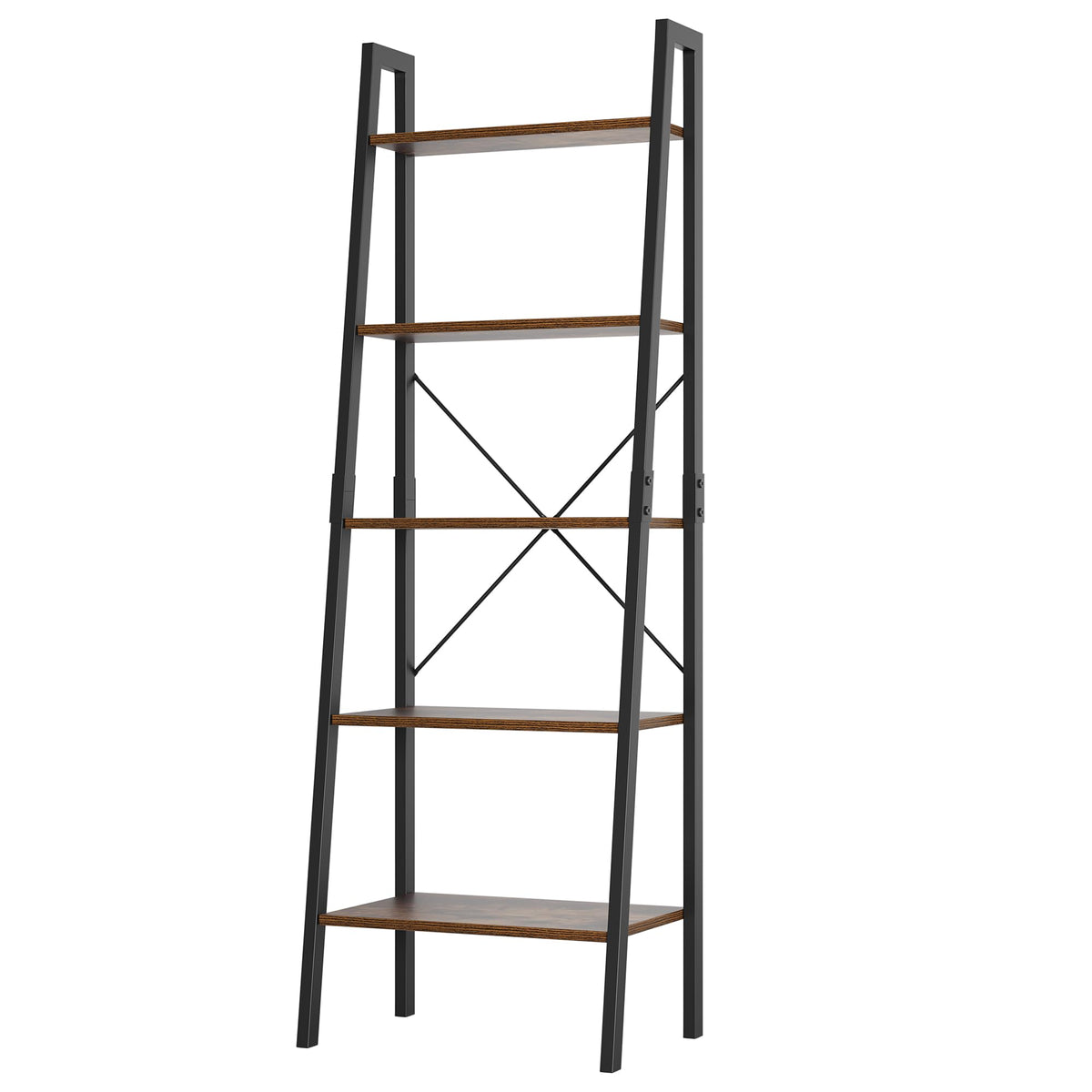 5-Tier Ladder Bookshelf with Metal Frame R16668