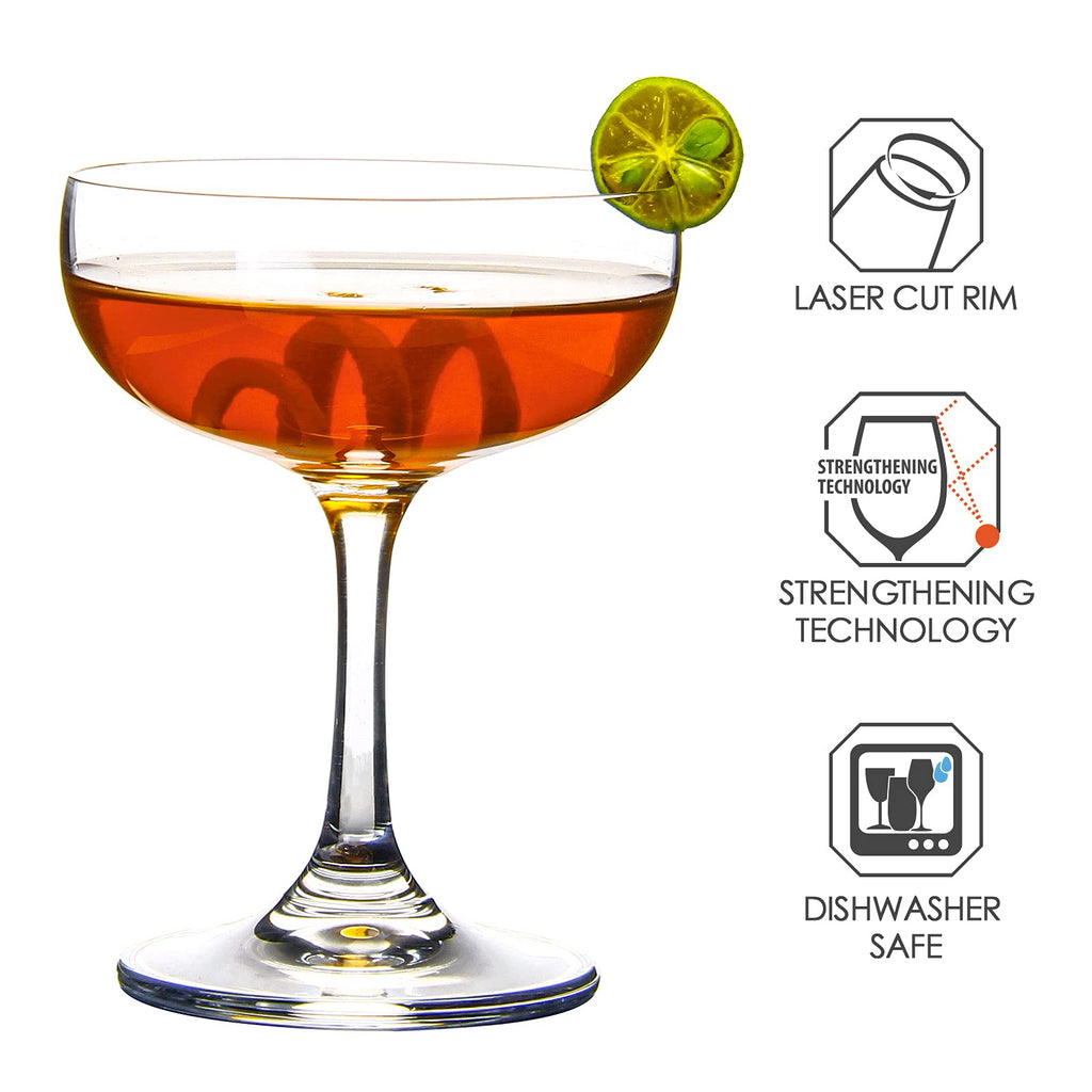 Crystal Coupe Glasses Set of 6 B251269