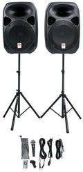 Dual 12" Powered PA Speaker Package S400749