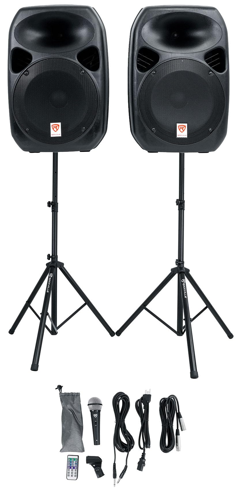Dual 12" Powered PA Speaker Package S400749