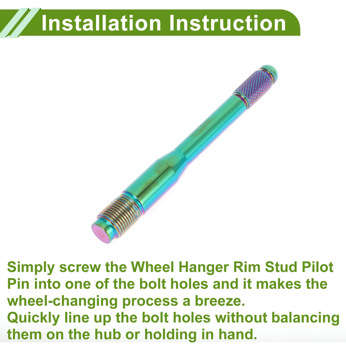 M14x1.25 120mm Wheel Alignment Pin Stainless Steel T2436
