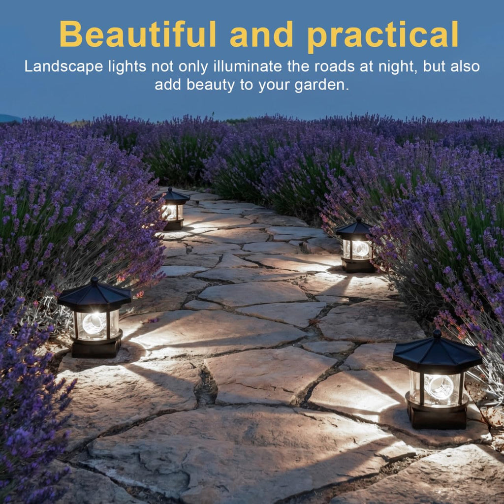 Solar LED Lighthouse Waterproof Garden Lights U7312