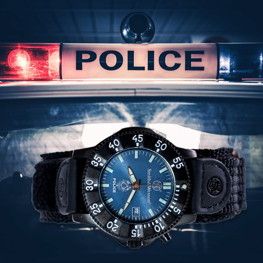 Blue Face 3ATM Water Resistant Quartz 40mm Tactical Watch U1069
