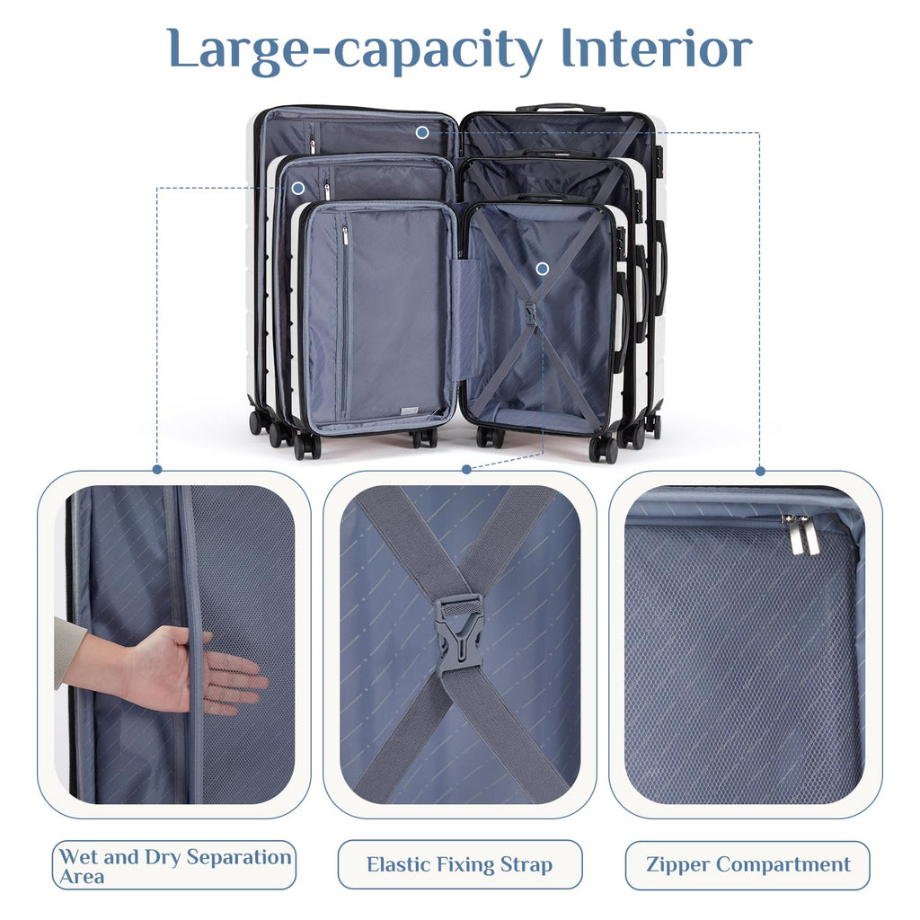 20 Inch Expandable Hardside Spinner Luggage with TSA Lock Q14191
