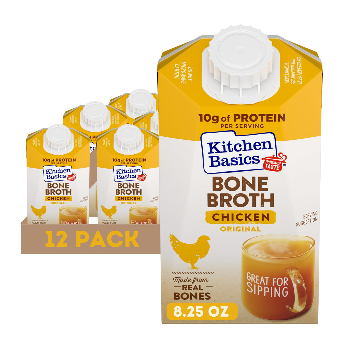 Chicken Bone Broth 8.25 oz Carton Pack of 12 H21864