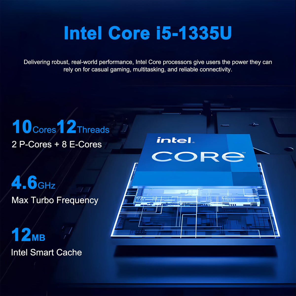 15.6" FHD Anti-Glare Intel 10-core i5 16GB RAM 256GB SSD Laptop U415169