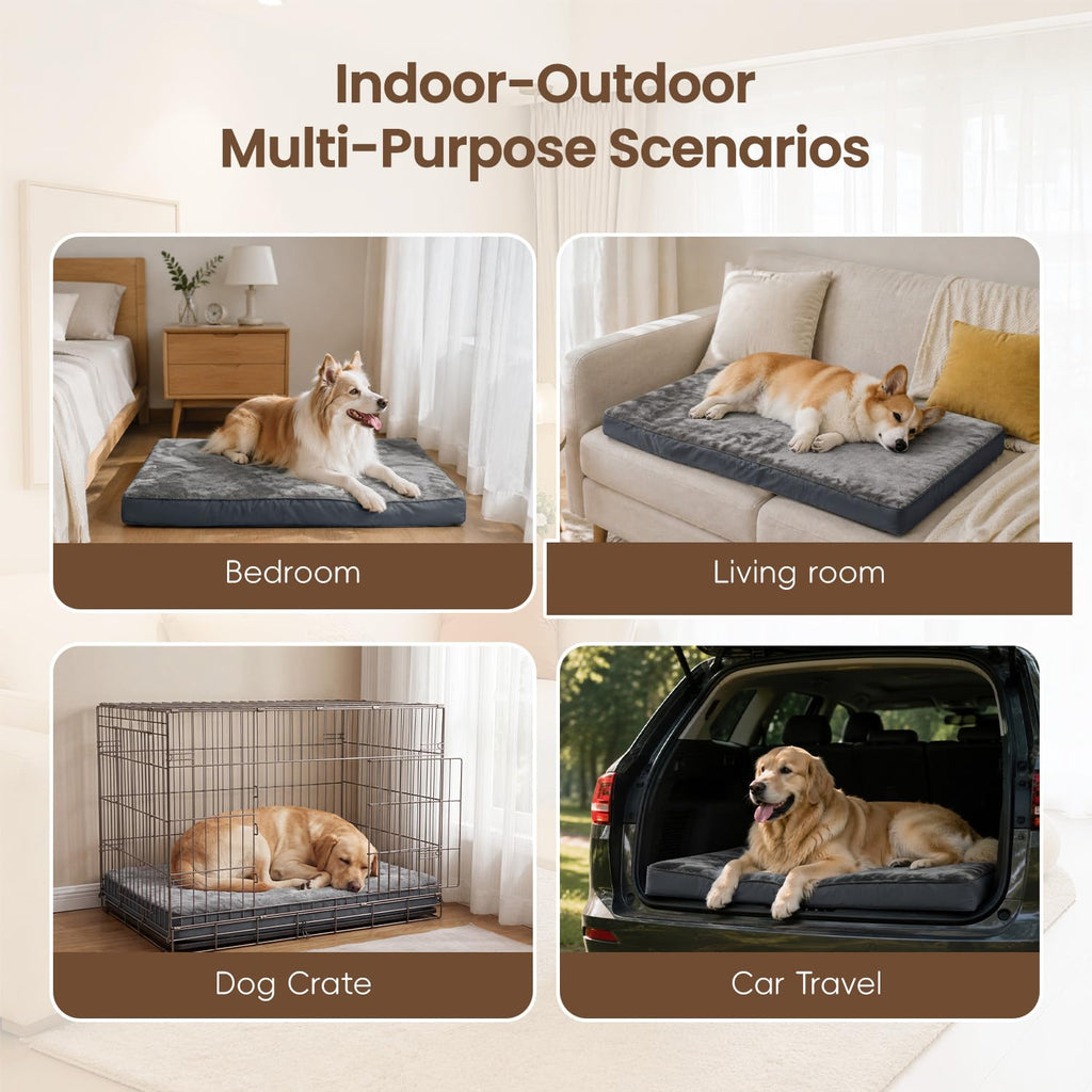 Large Plush Dog Bed with Washable Cover O25663