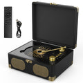 Black Portable CD Player with Speakers, Bluetooth, Remote Control, USB Playback U85741