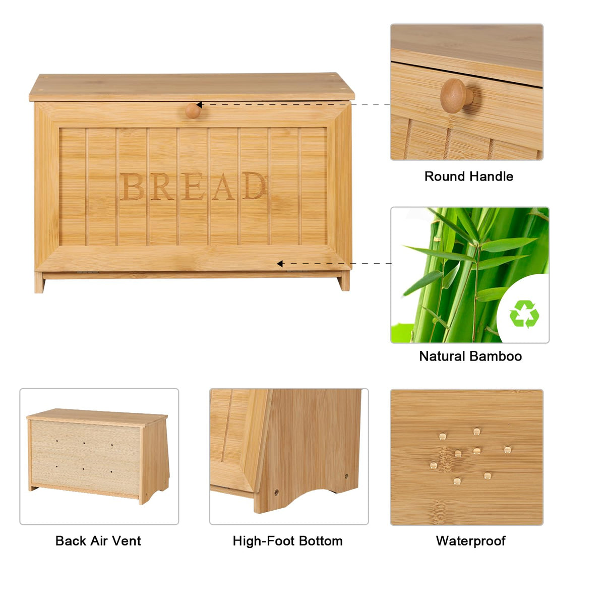 Wooden Bread Box E39925