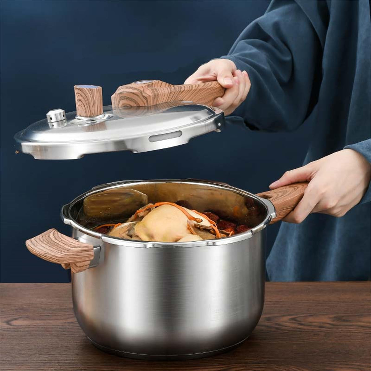 304 Stainless Steel 3L Pressure Cooker U65104