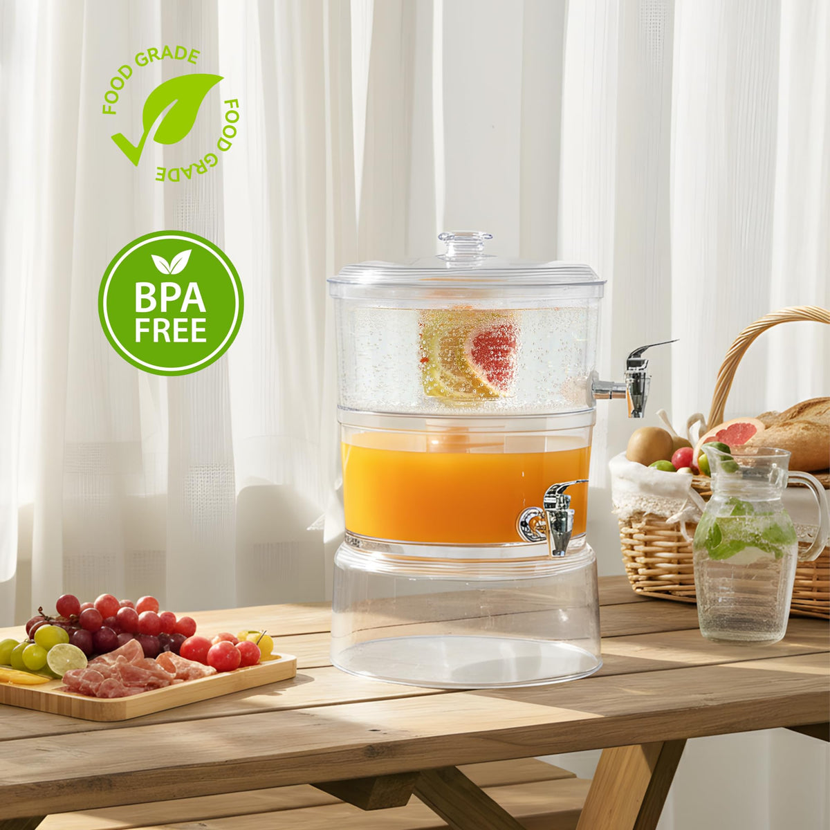 2 Gallon Beverage Dispenser with Stand Y360289