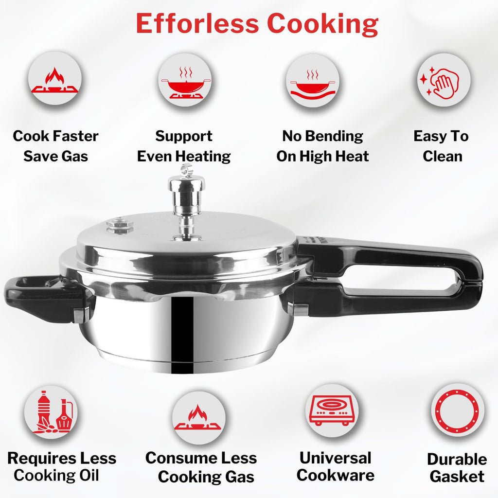 Stainless Steel 3 Litres Pressure Pan with Lid L61763