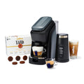 Black Espresso Machine and Milk Frother S160897