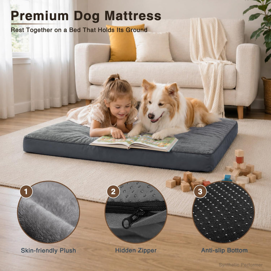 Large Plush Dog Bed with Washable Cover O25663