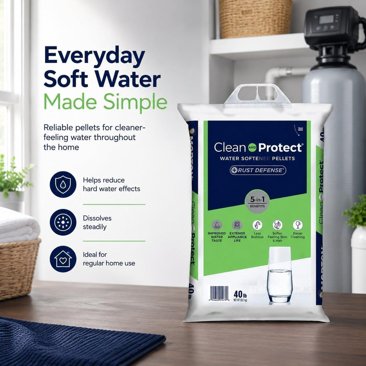 Water Softener Salt 40 lb Crystal X17635