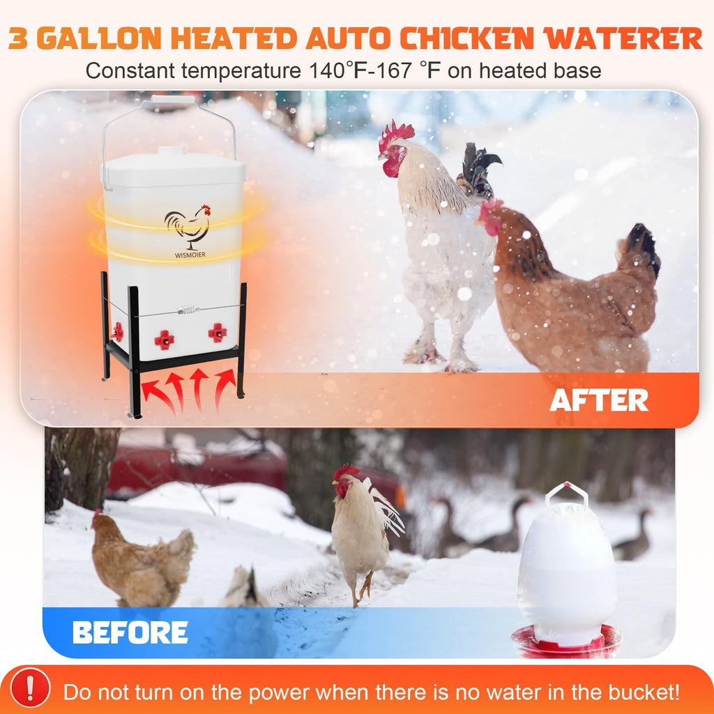 3 Gallon Heated Chicken Waterer X740392